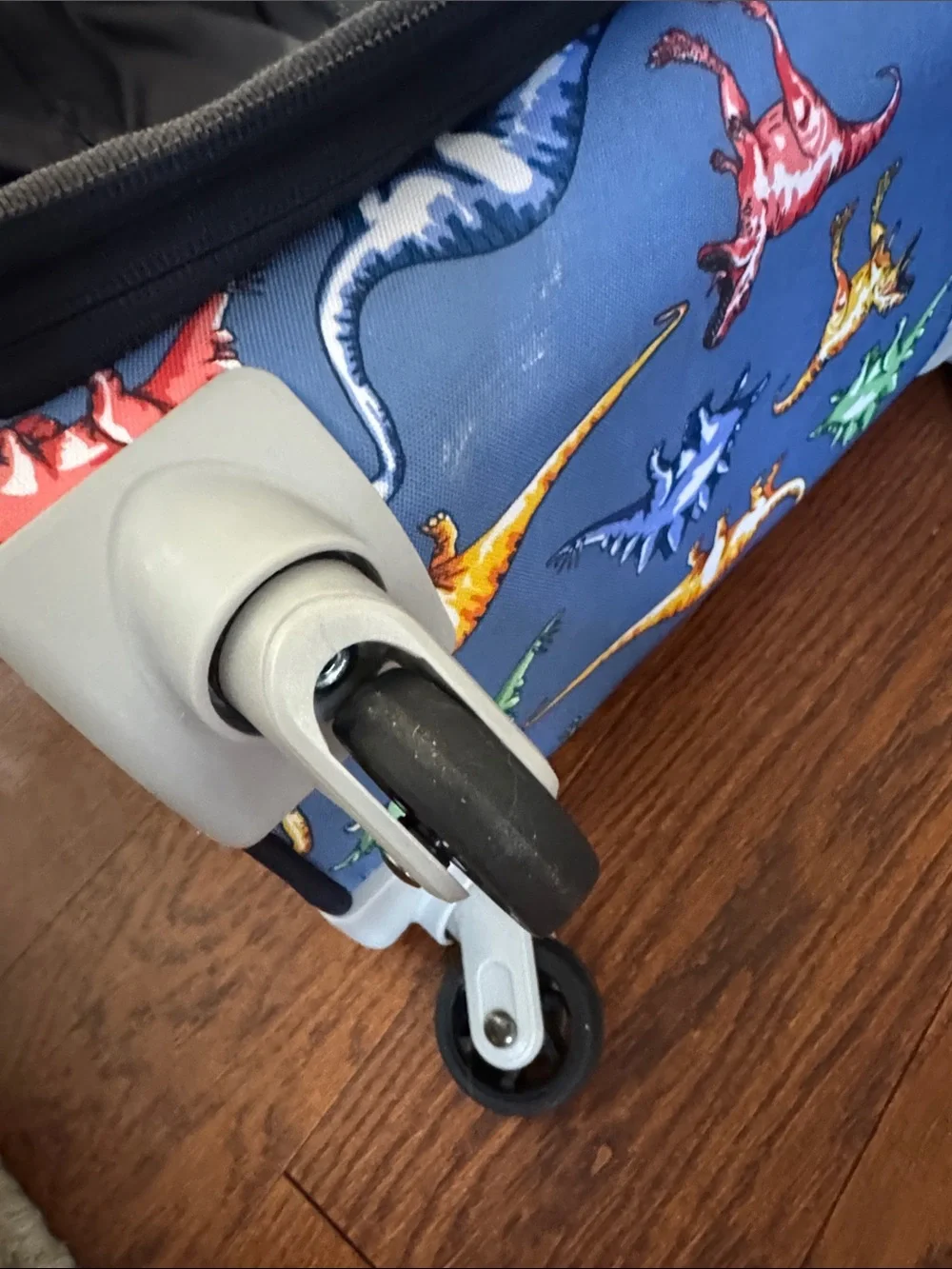 Pottery Barn Kids Blue Dinosaur Rolling Suitcase luggage